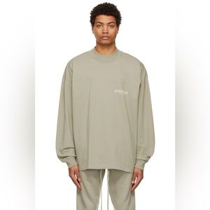 Men's Fear of God Essentials Long Sleeve T-shirt (Seafoam)